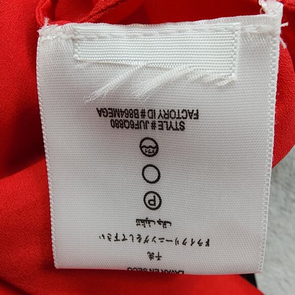 NEW BCBGMAXAZARIA Dress Womens M Red Berry Malia Strapless Ruffle Elastic Waist - Picture 8 of 12